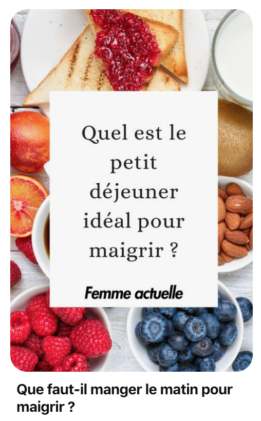 exemple d'épingle sur Pinterest