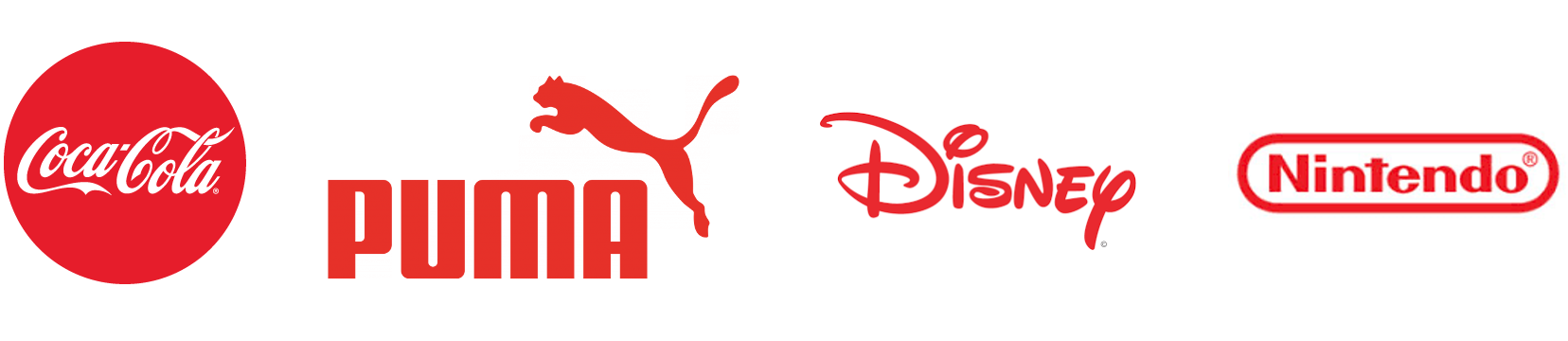 exemple de logos rouges